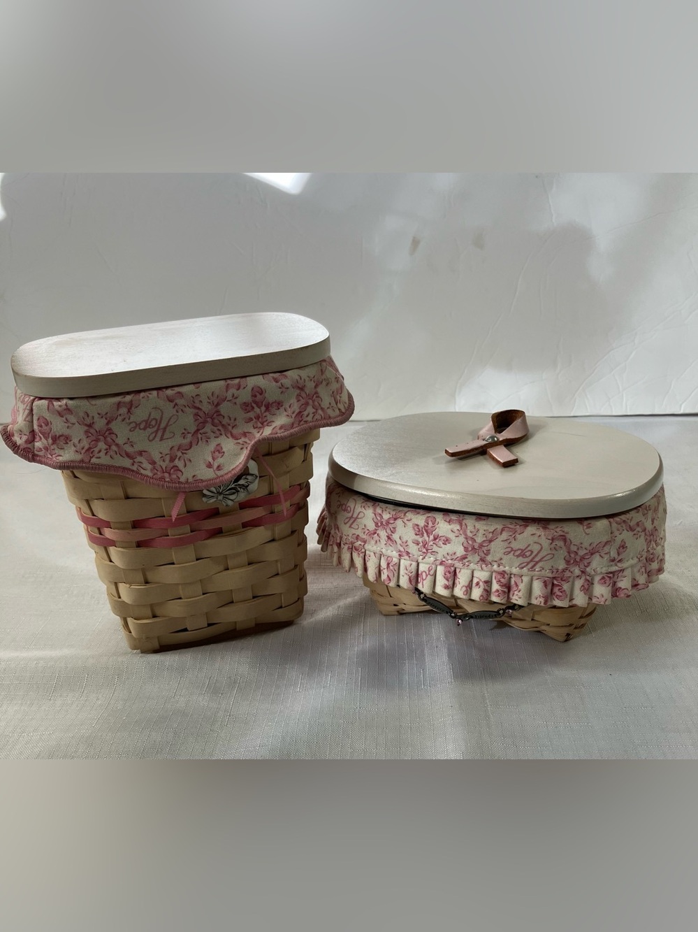 Longaberger Set of 2 Horizon of Hope Baskets